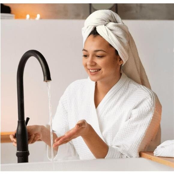 Linen Terry Bath Towel 100% Cotton Towels & Washcloths, Multicolor, - Picture 2 of 7